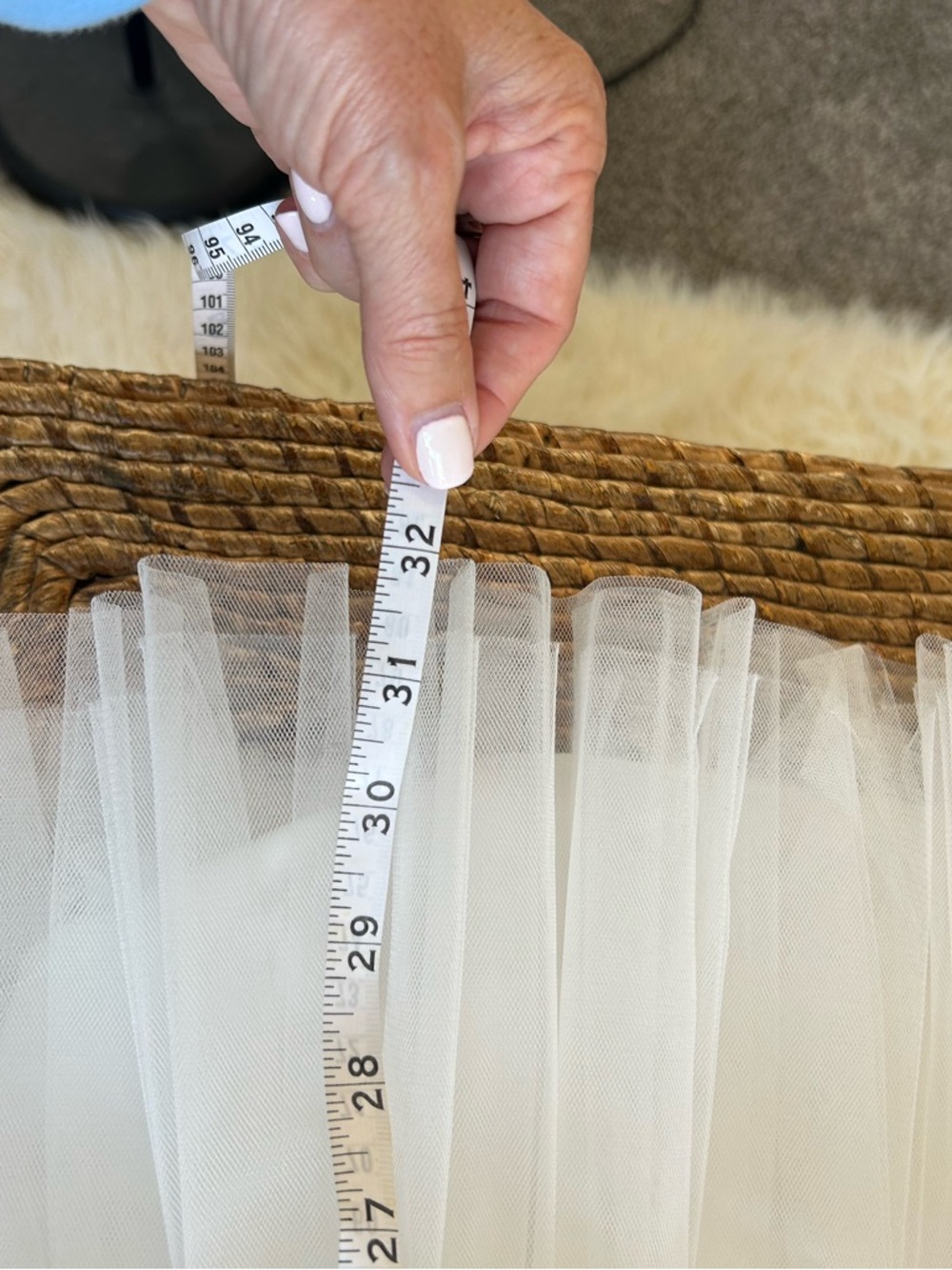 Tiered tulle mini dress with liner - Picture 5 of 6